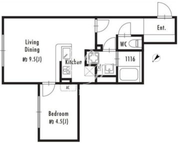 グランパセオ駒場東大前 302 間取り図