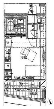 テラス八丁堀 202 間取り図