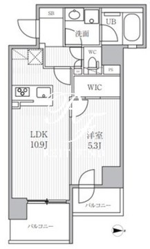 シーズンフラッツ両国イースト 901 間取り図