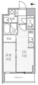 シーズンフラッツ両国イースト 202 間取り図