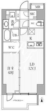 シーズンフラッツ両国 902 間取り図
