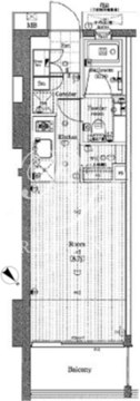 プレミアムキューブ元代々木 203 間取り図