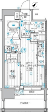 パレステージ上野入谷 1302 間取り図