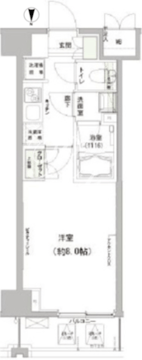 ハーモニーレジデンス東京イースト 204 間取り図