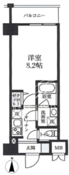 エスレジデンス押上パークサイド 405 間取り図