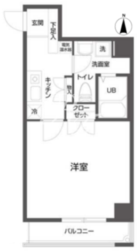 クローバーステイ秋葉原 1202 間取り図