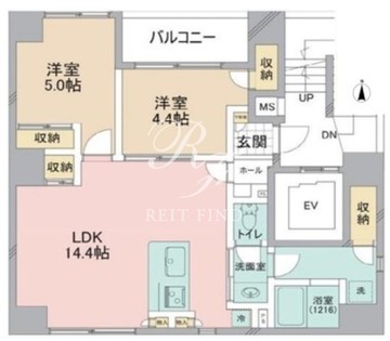 アイフラット浅草 601 間取り図