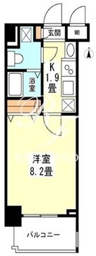 ガーラプレイス新宿御苑 806 間取り図