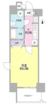 ガーラプレイス新宿御苑 405 間取り図