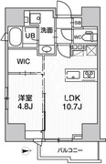シーズンフラッツ蔵前パークフロント 1203 間取り図