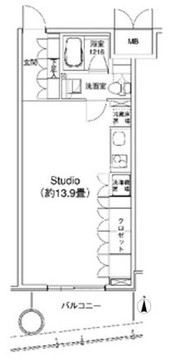 四谷レジデンス 803 間取り図