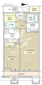 モメント汐留 2005 間取り図