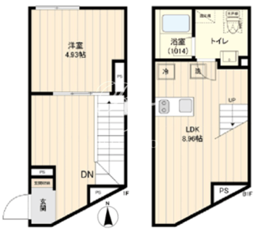 レクス武蔵小山 101 間取り図