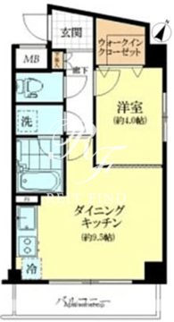 カスタリア千駄ヶ谷 105 間取り図