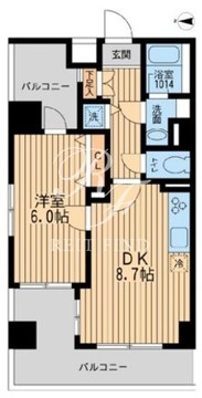 KDXレジデンス幡ヶ谷 209 間取り図