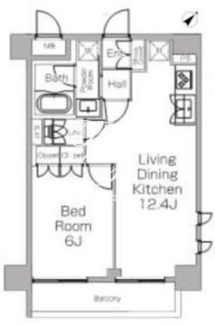 プラウドフラット三軒茶屋2 314 間取り図