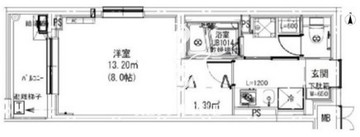 リーフヴィレッジ新宿若松 105 間取り図