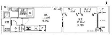 リーフヴィレッジ新宿若松 208 間取り図