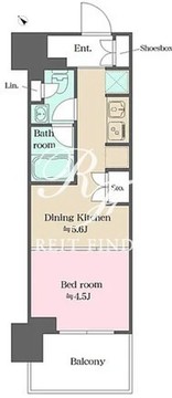 ウエリスアーバン水天宮前 1217 間取り図