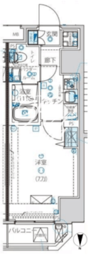 ルクレ墨田緑3 301 間取り図