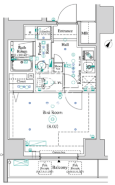 アンベリール王子 301 間取り図