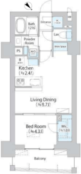 イストワール阿佐ヶ谷 209 間取り図