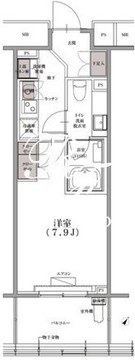 SKナインティ門前仲町 1005 間取り図