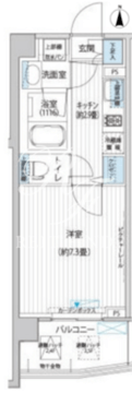 カスタリア目黒平町 102 間取り図