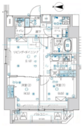 ルクレ墨田緑3 701 間取り図