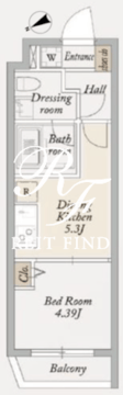 KDXレジデンス池袋要町 312 間取り図