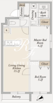 KDXレジデンス池袋要町 405 間取り図