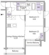 イプセ代々木上原ヒルズ 403 間取り図