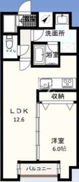 Wゲートタワー 303 間取り図