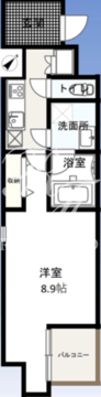 Wゲートタワー 401 間取り図