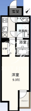 Wゲートタワー 404 間取り図