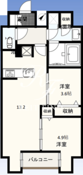 Wゲートタワー 1002 間取り図