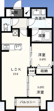 Wゲートタワー 1003 間取り図