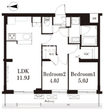 フレンシア下井草 102 間取り図