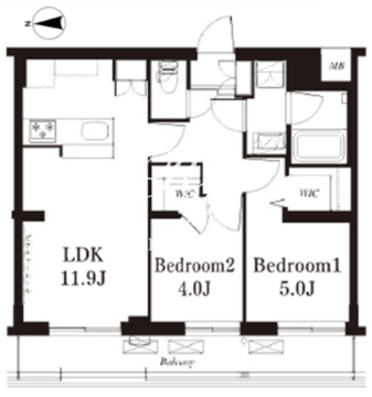 フレンシア下井草 302 間取り図