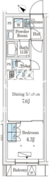 参宮橋ビューアパートメント 211 間取り図