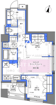 ディームス大手町ノース 1205 間取り図