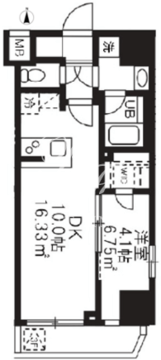 アジールコート板橋本町 202 間取り図