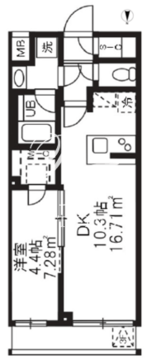 アジールコート板橋本町 304 間取り図