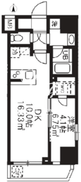 アジールコート板橋本町 302 間取り図
