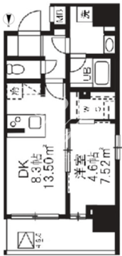 アジールコート板橋本町 505 間取り図