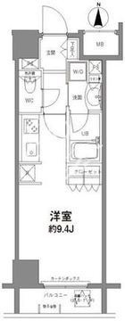 コンフォリア新宿御苑2 704 間取り図