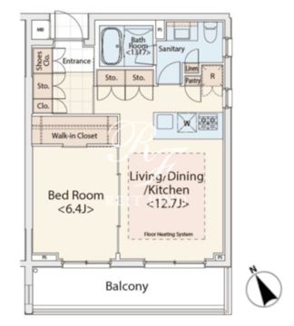 カスタリア初台2 501 間取り図