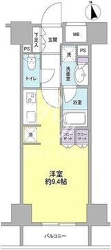 コンフォリア新宿御苑2 903 間取り図