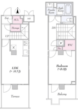 アーバンリンク護国寺 107 間取り図