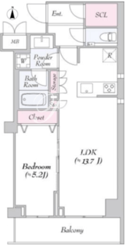 アーバンリンク護国寺 313 間取り図